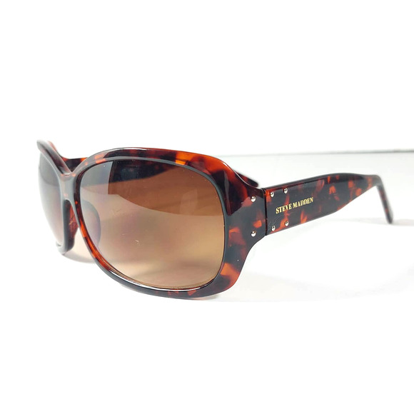 Steve Madden Oversized Brown Tortoise Shell Women's Fashion Trendy Sunglasses - Picture 1 of 9
